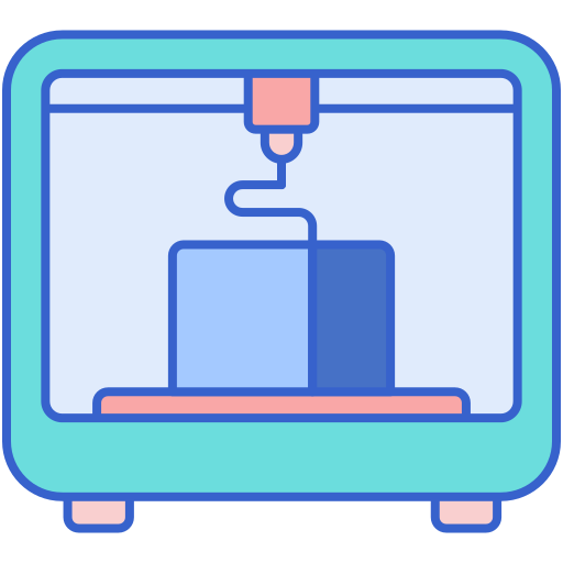 3d printing Flaticons Lineal Color icon