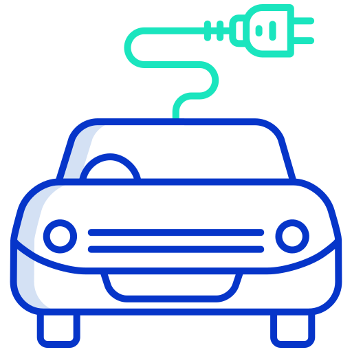 coche eléctrico icono gratis