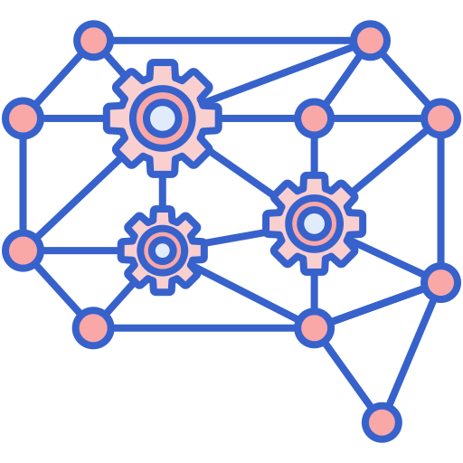 Deep Learning Flaticons Lineal Color Icon