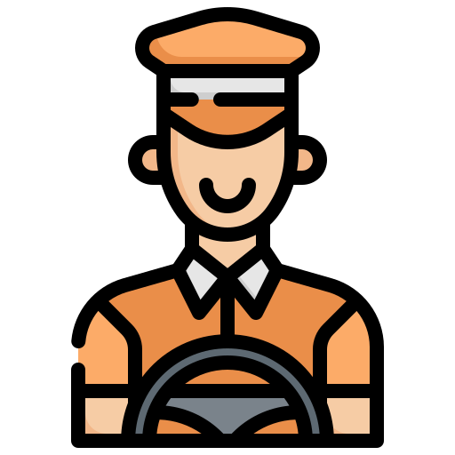 conductor de taxi icono gratis