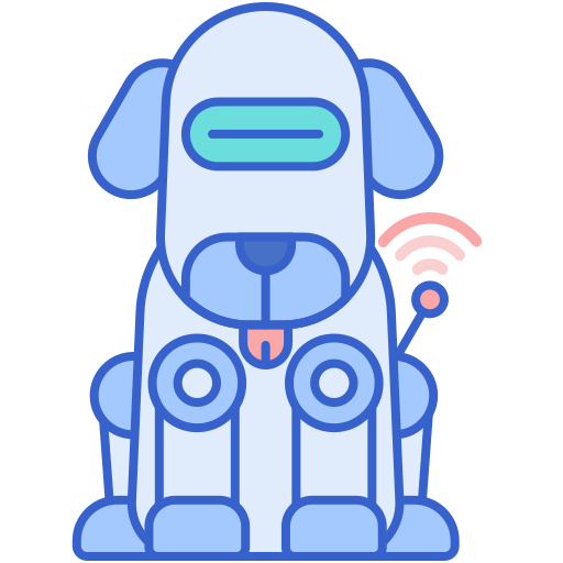 perro robot icono gratis