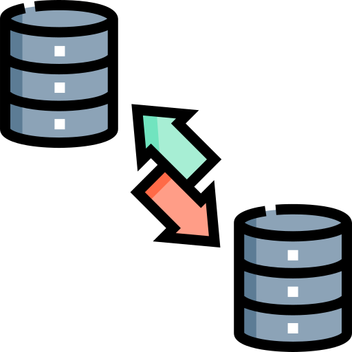 migración de datos icono gratis