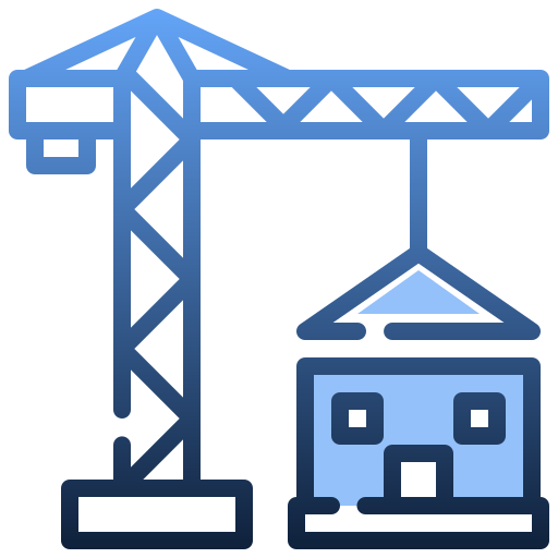 Crane Generic gradient lineal-color icon