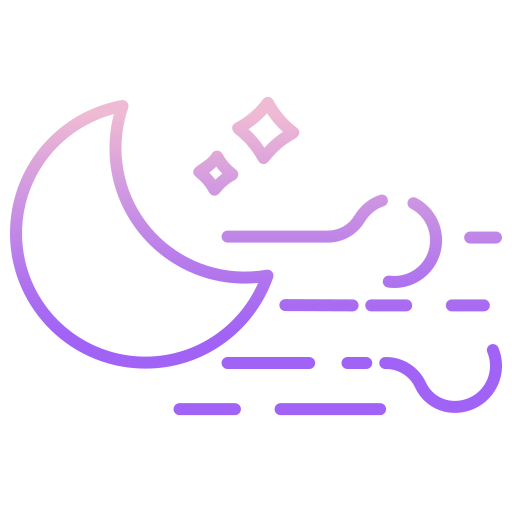 viento de la noche icono gratis
