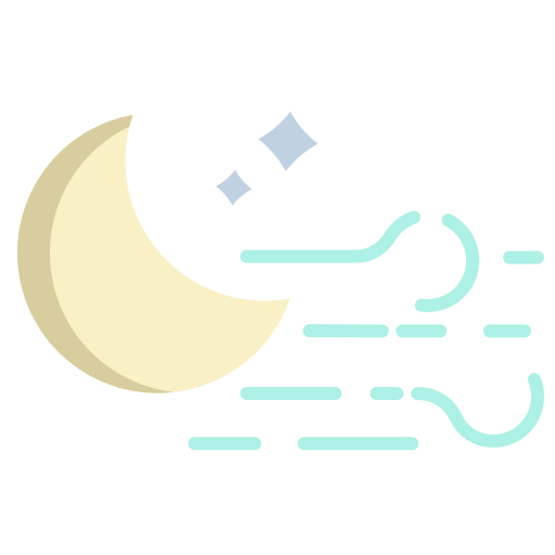 viento de la noche icono gratis