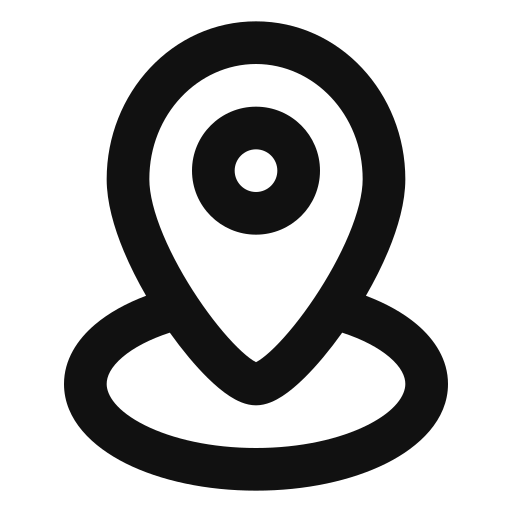 Location pin Generic black outline icon