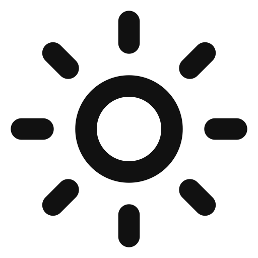 Sun Generic black outline icon