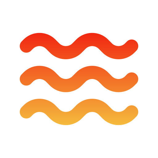 Water waves Generic gradient outline icon