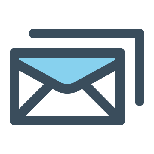 Multiple emails - Free arrows icons