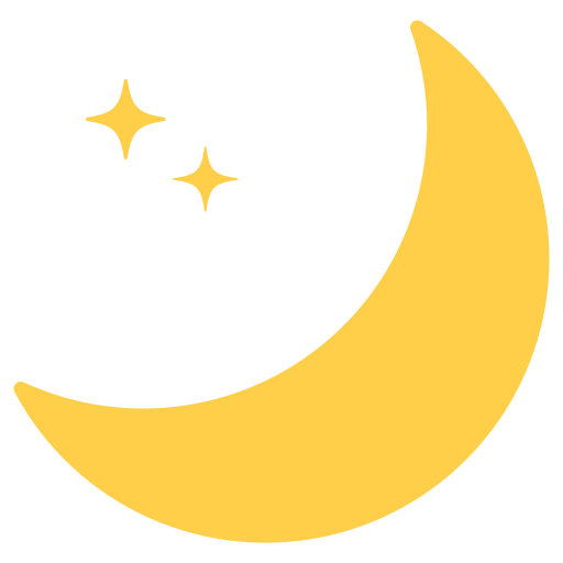 Moon and stars Generic color fill icon