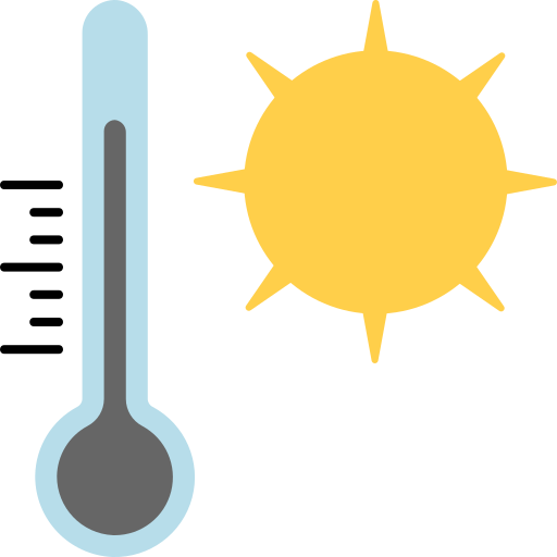 Thermometer Generic color fill icon