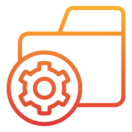 Folder gear free icon