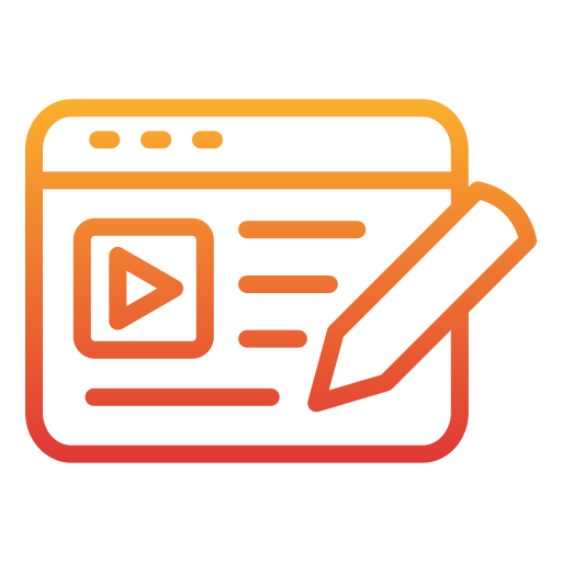 publicidad en vídeo icono gratis