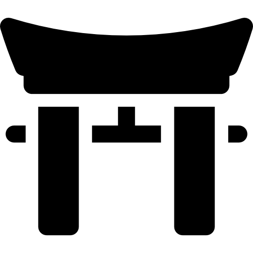 puerta china icono gratis