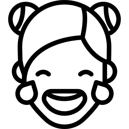 mädchen, das zu tränen lacht kostenlos Icon mädchen, das zu tränen lacht kostenlos Icon