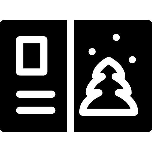 tarjeta de navidad icono gratis