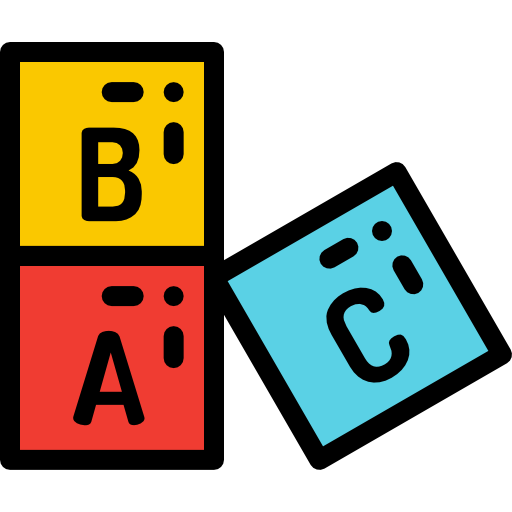 bloque abc icono gratis