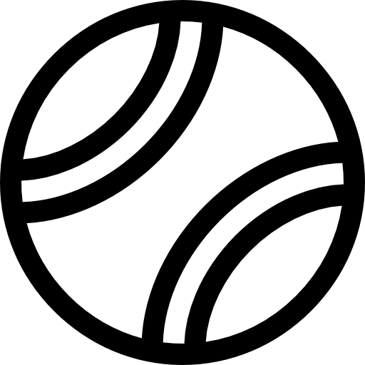 Теннисный мячик бесплатно иконка