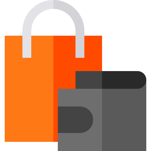 Shopping bag Basic Straight Flat icon