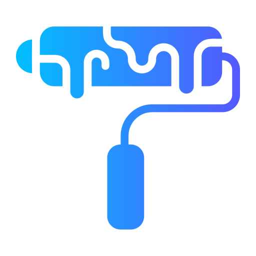 rouleau de peinture Icône gratuit
