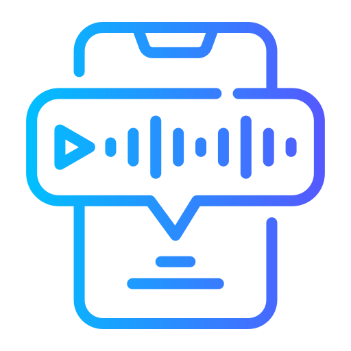 mensaje de voz icono gratis