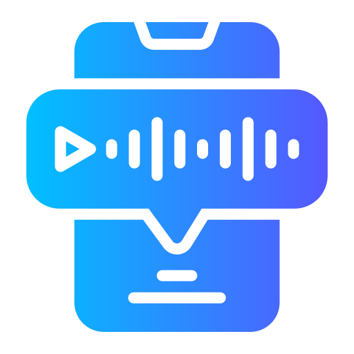 mensaje de voz icono gratis