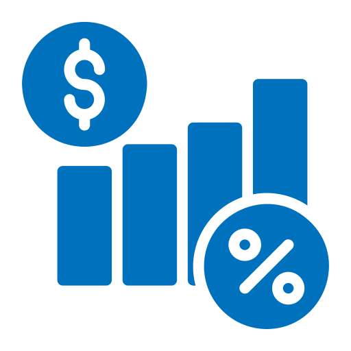 tasa de interés icono gratis