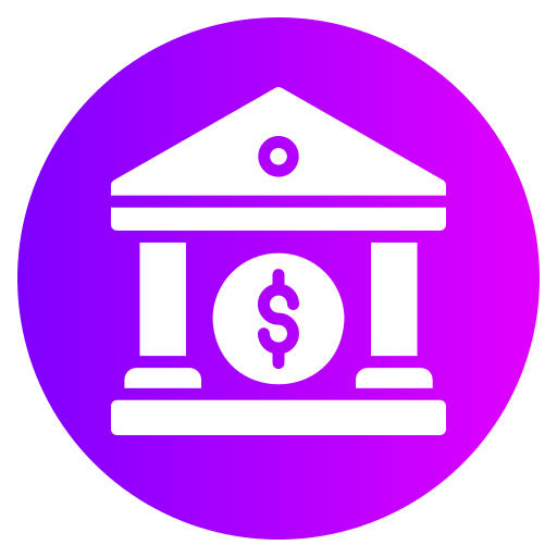 Bank Generic gradient fill icon