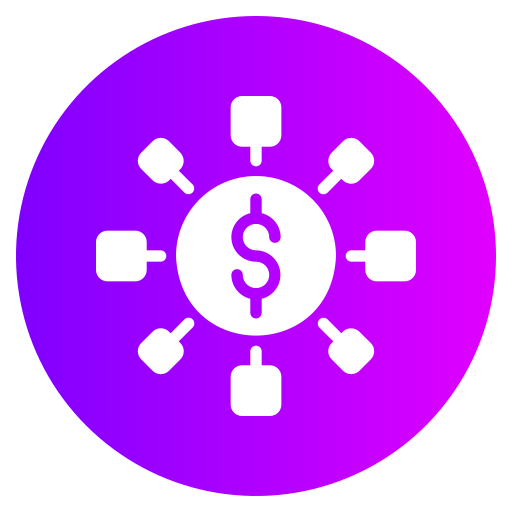 distribución icono gratis