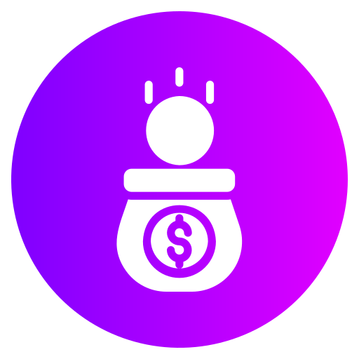 bolsa grátis ícone