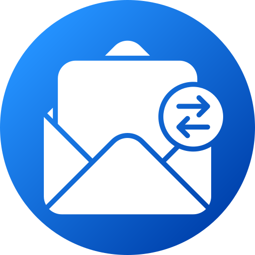 intercambiar correos icono gratis