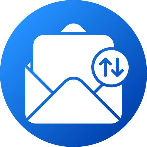 intercambiar correos icono gratis