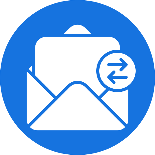 intercambiar correos icono gratis