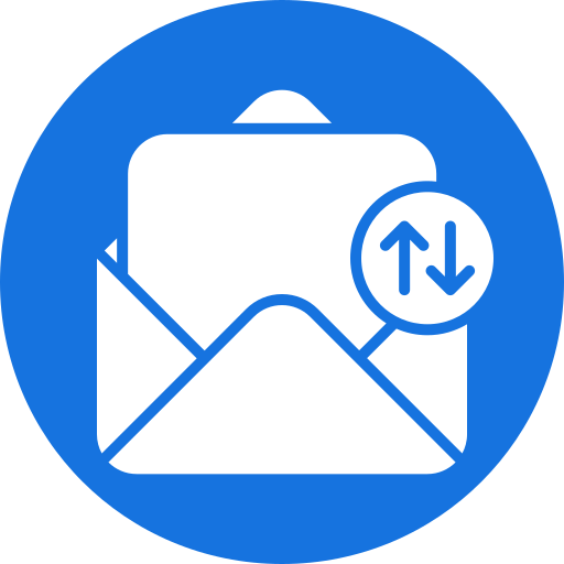 intercambiar correos icono gratis