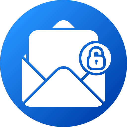 Confidential Email Generic Gradient Fill Icon