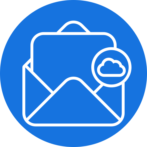 correo en la nube icono gratis