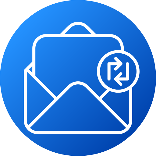 intercambiar correos icono gratis