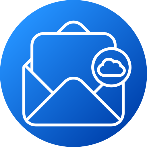 correo en la nube icono gratis