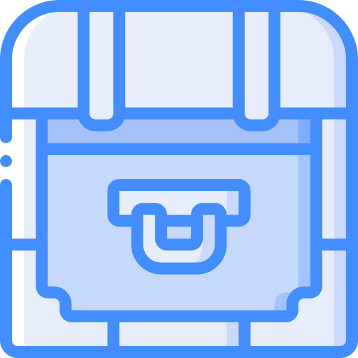 Chest Basic Miscellany Blue icon