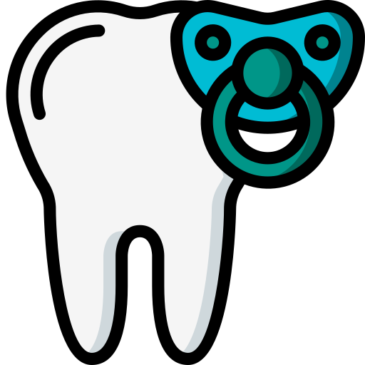 dientes de bebé icono gratis