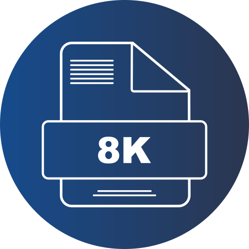 8k icono gratis