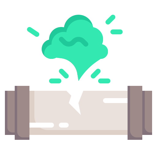 fuga de gas icono gratis