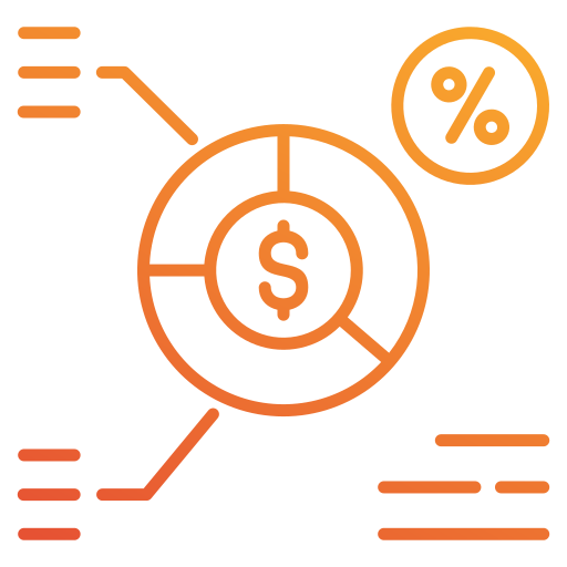 ratio financiero icono gratis