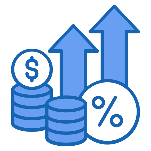 tasa de interés icono gratis