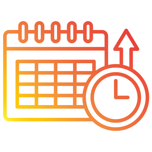 gestión del tiempo icono gratis