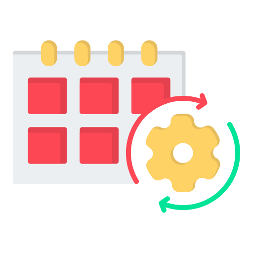 Schedule Generic color fill icon