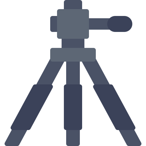 Camera tripod Generic color fill icon