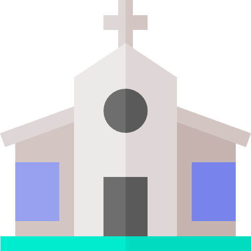 Church Basic Straight Flat Icon