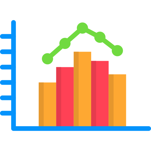 Histogram Generic color fill icon