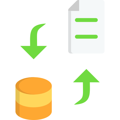 transformación de datos icono gratis